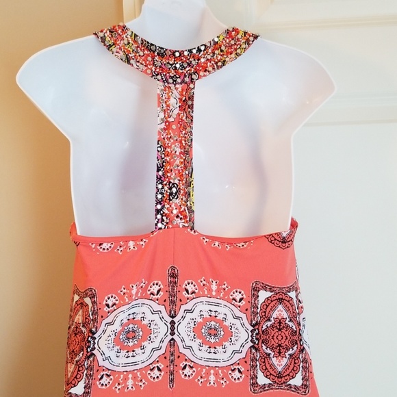 INC dress, almost maxi with asymmetrical hem - Picture 3 of 7